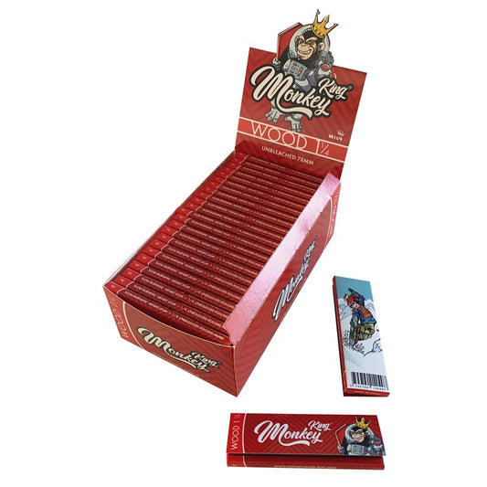 PAPEL 1 1/4 UNBLEACHED 50UDS MONKEY KING