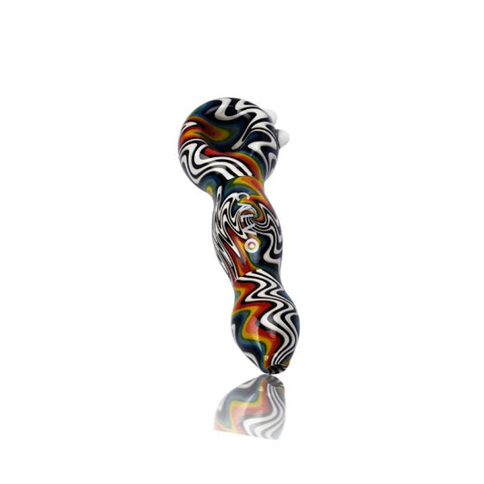 WIG WAG BLACK AND WHITE 13CM CALVO GLASS