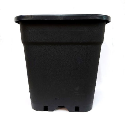 MACETA CUADRADA NEGRA 18LT (DS)