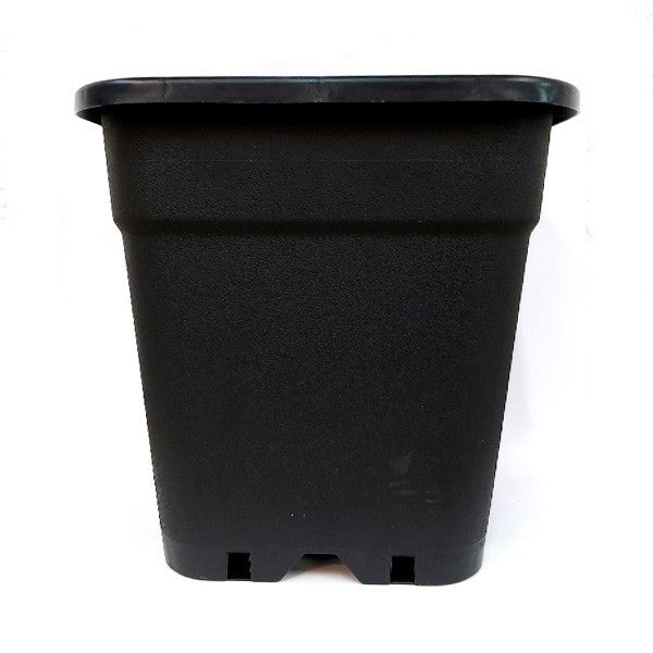 MACETA CUADRADA NEGRA 18LT (DS)