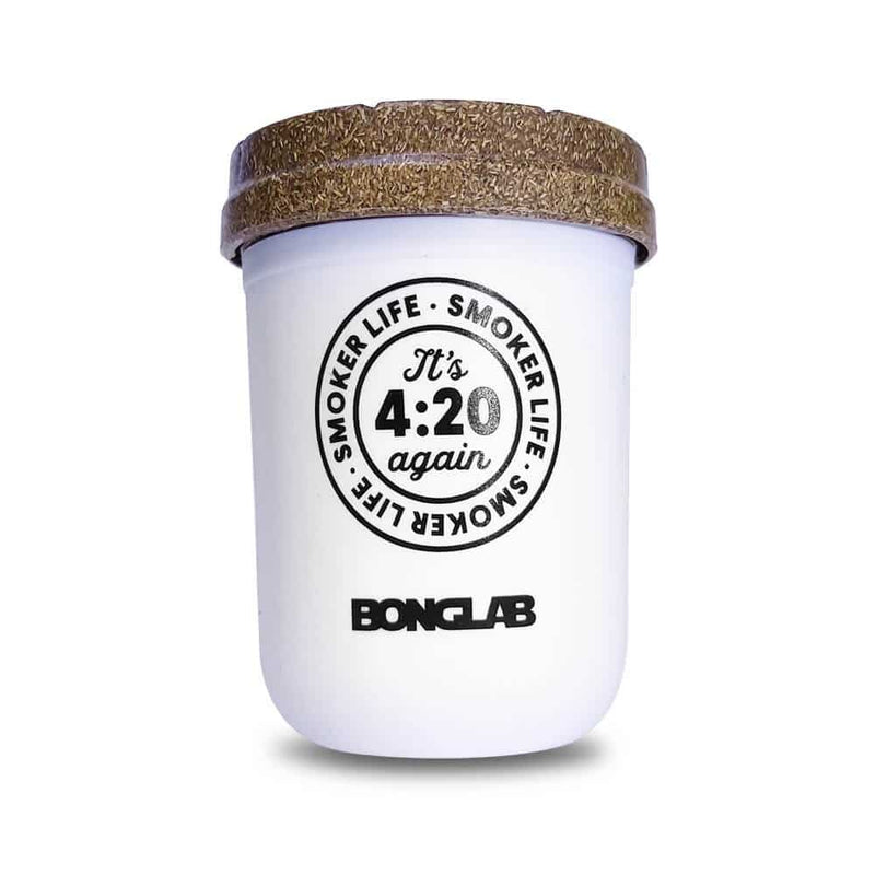 JAR BLANCO 8OZ-BONGLAB RE: STASH (DS)