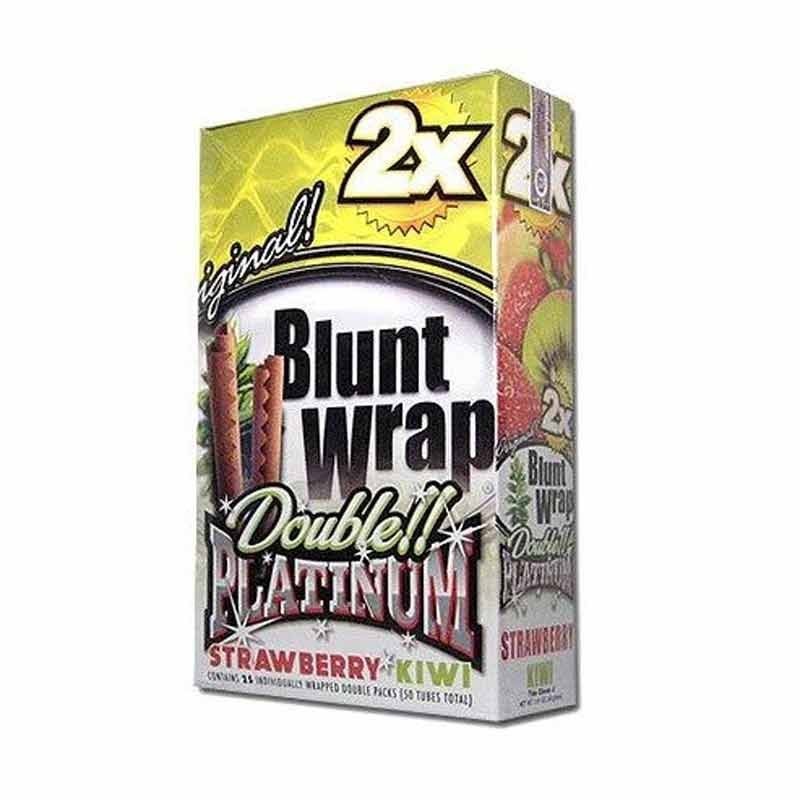 BLUNT WRAP PLATINUM STRAWBERRY KIWI 25UDS