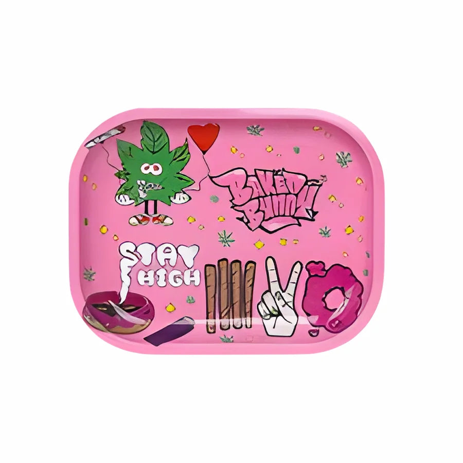 Kit Pink STAY HIGH (Baked Bunny) Bandeja, Grinder, Pipa y Cenicero