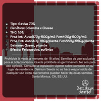DELIRIUM SEEDS NEW YORK CHEESE AUTO 2UDS