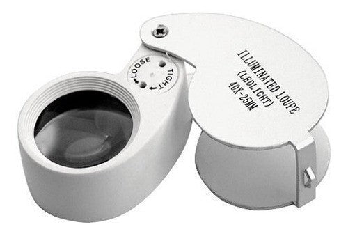 LUPA CON LUZ 40X (DS)