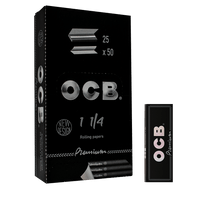 PAPELILLO PREMIUM NEGRO DISPLAY 25U 1.25-OCB (DS)