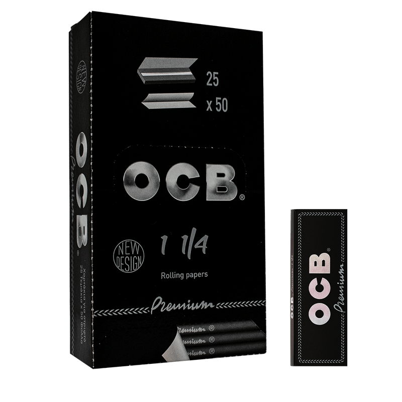 PAPELILLO PREMIUM NEGRO DISPLAY 25U 1.25-OCB (DS)