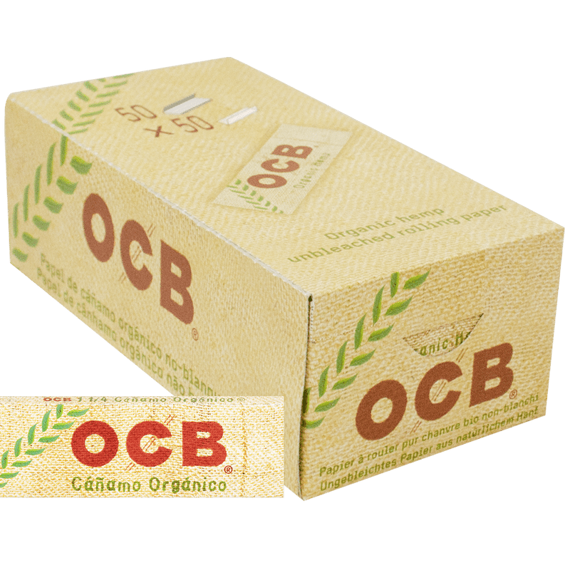 PAPELILLO ORGANICO DE CAÑAMO DISPLAY 50U 7CM-OCB (DS)
