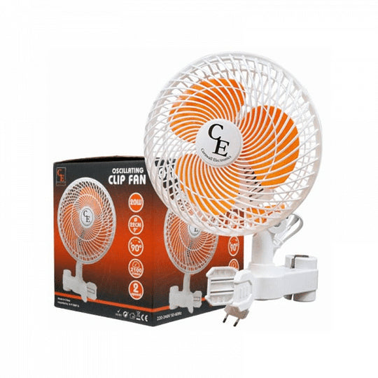 VENTILADOR DE PINZA OSCILANTE 20W-CORNWALL ELECTRONIC (DS)