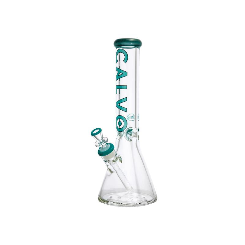 BEAKER 35CM 9MM PREMIUM BLUE CALVO GLASS