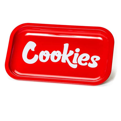 METAL ROLLING TRAY RED MEDIUM-COOKIES (DS)