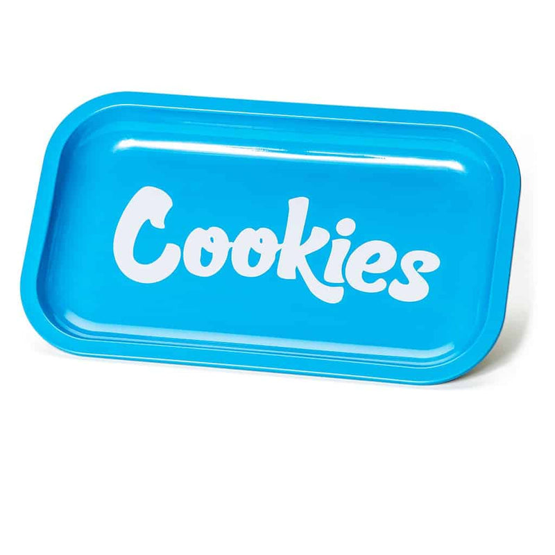 METAL ROLLING TRAY BLUE MEDIUM-COOKIES (DS)