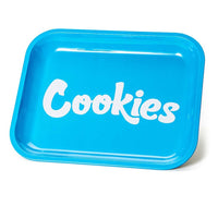 METAL ROLLING TRAY BLUE SMALL-COOKIES (DS)