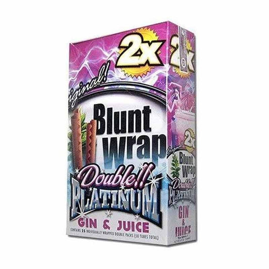 BLUNT WRAP PLATINUM GIN AND JUICE 25UDS
