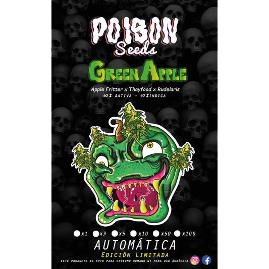POISON SEEDS GREEN APPLE AUTO 5UDS