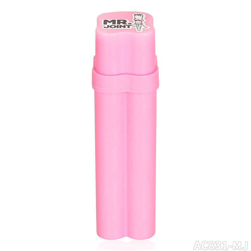 Contenedor 2 Preroll + porta encendedor Plastico (Mr Joint)