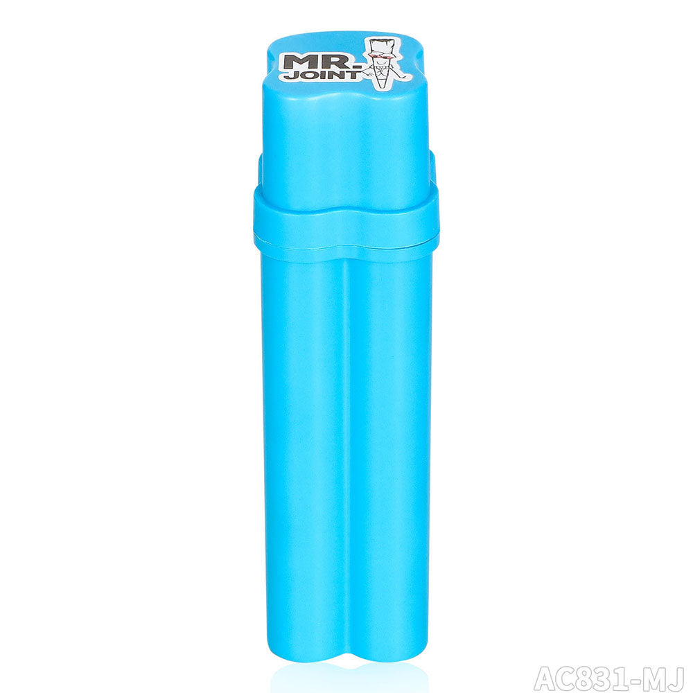 Contenedor 2 Preroll + porta encendedor Plastico (Mr Joint)