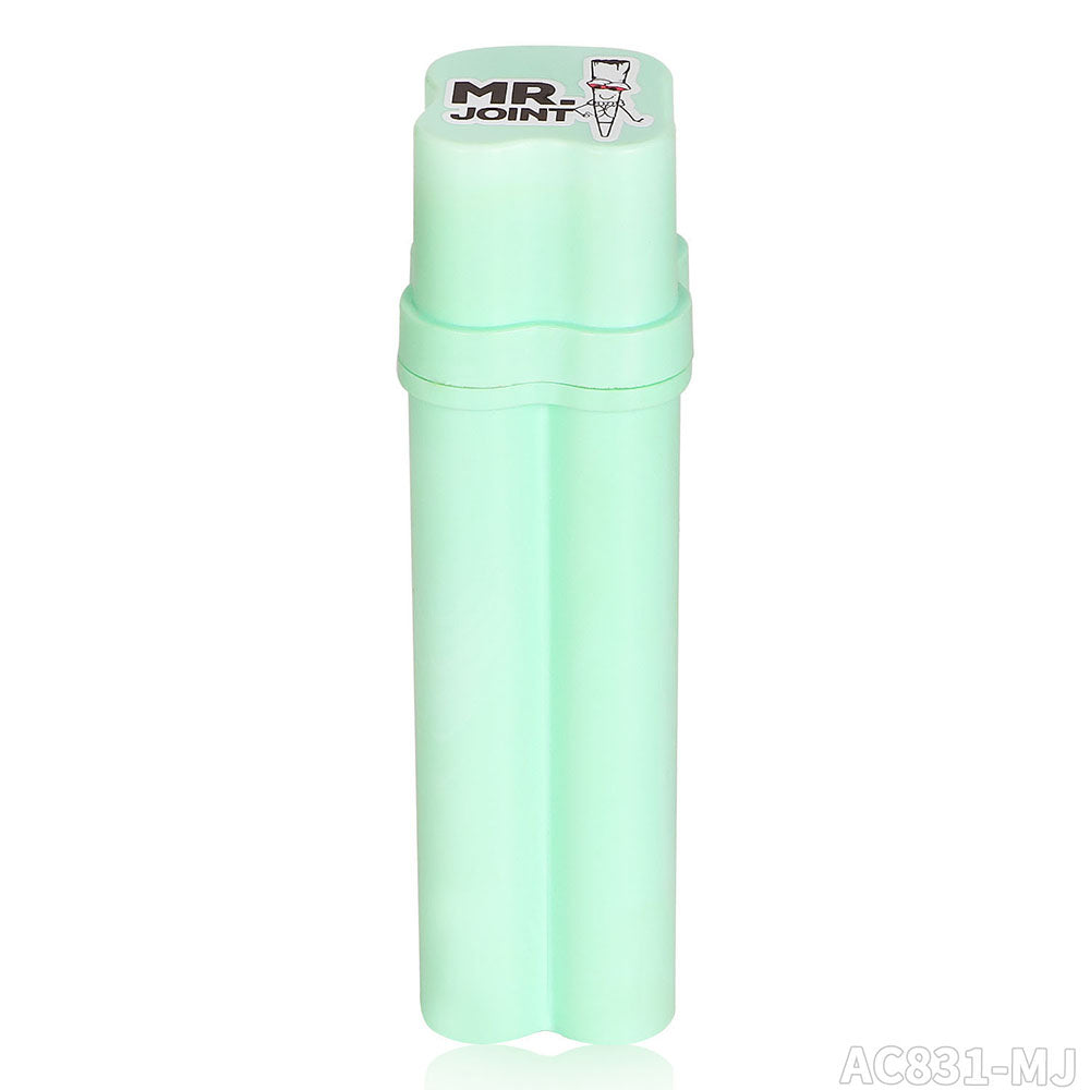 Contenedor 2 Preroll + porta encendedor Plastico (Mr Joint)