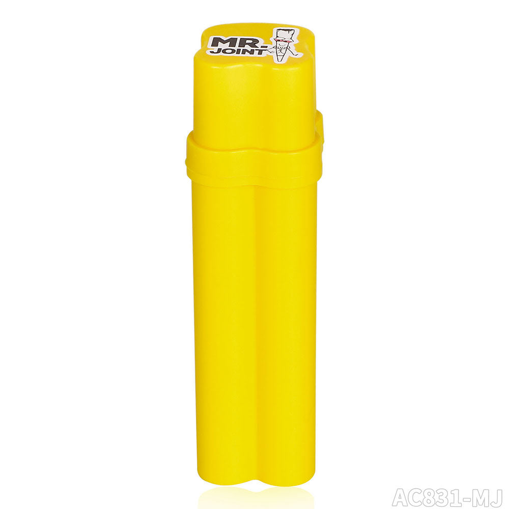 Contenedor 2 Preroll + porta encendedor Plastico (Mr Joint)
