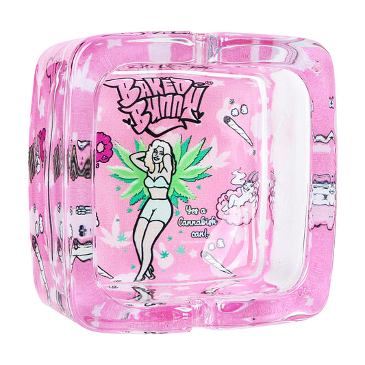 Cenicero Cuadrado (Baked Bunny) vidrio 90mm