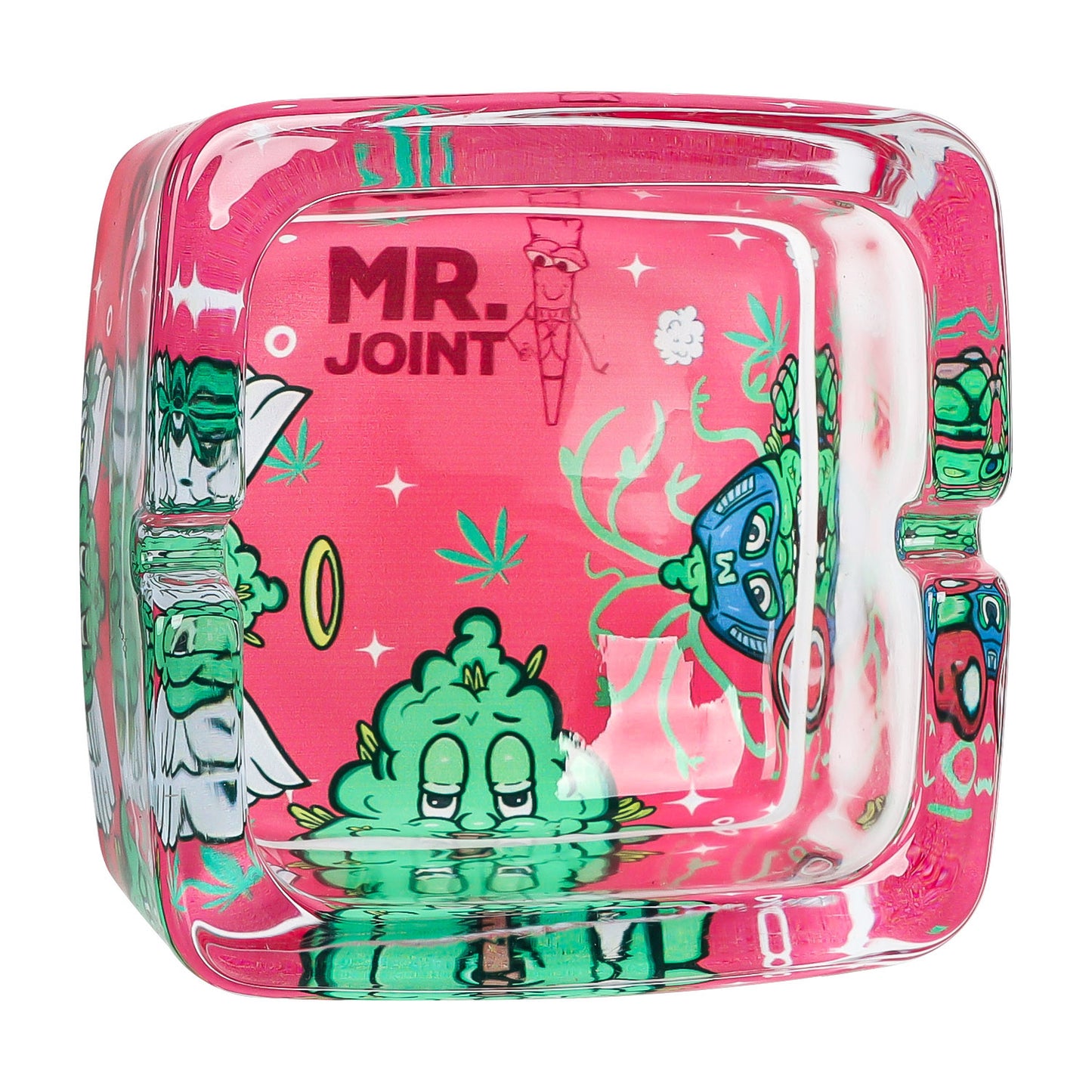 Cenicero Cuadrado (Mr Joint) vidrio 90mm