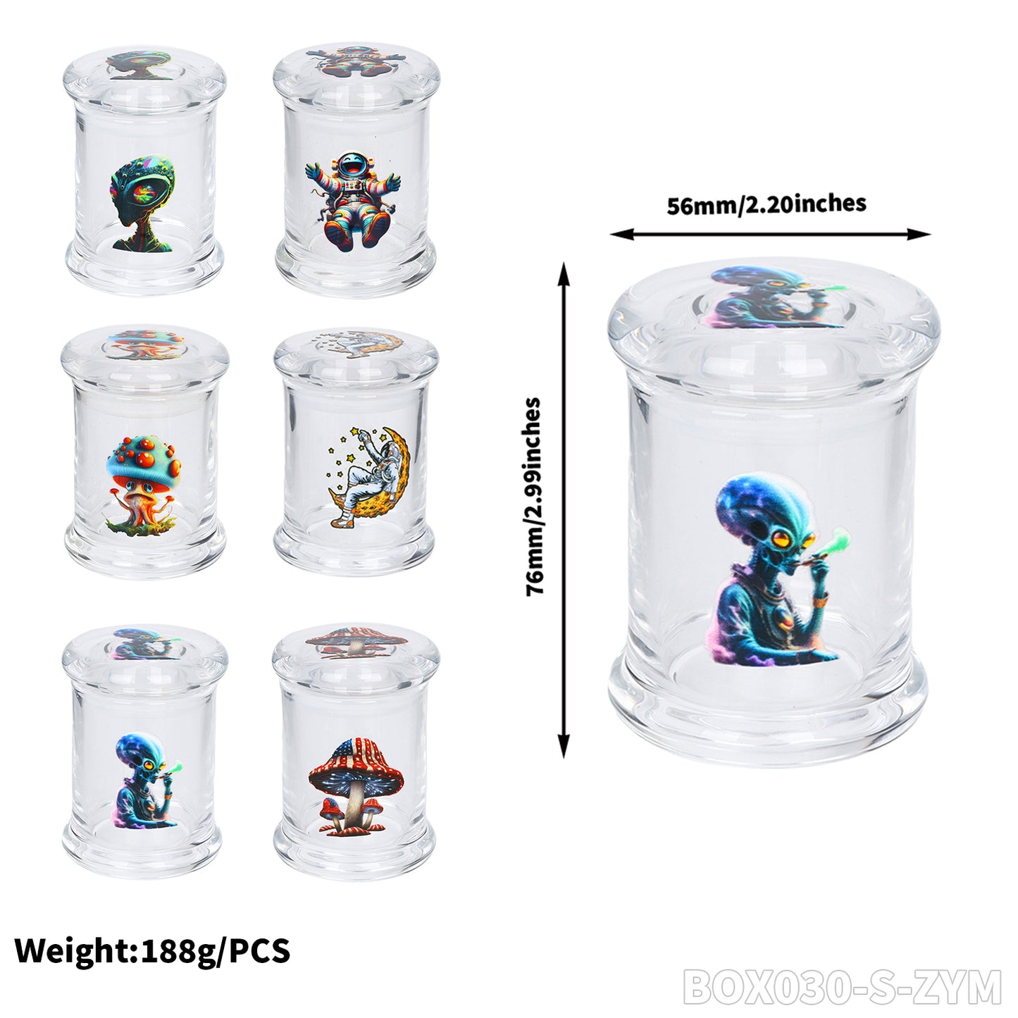 Contenedor Vidrio 76x56 mm