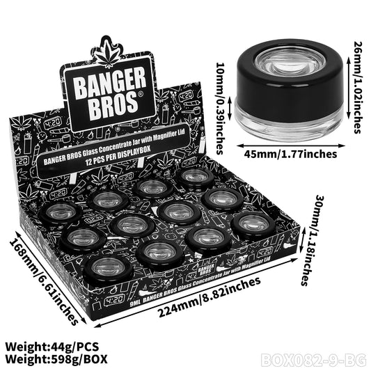 Contenedor Vidrio extracto con Lupa 45x26 mm