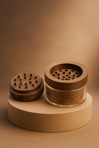 Grinder Gorila Madera Nogal con Contenedor