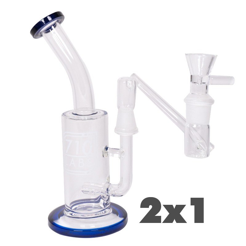 BONG EXTR EN LINEA 20CM QUEM M 14MM 710 LABS 2X1