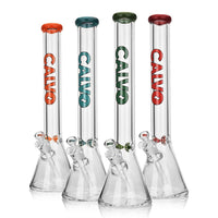BEAKER 35CM 9MM PREMIUM ORANGE CALVO GLASS