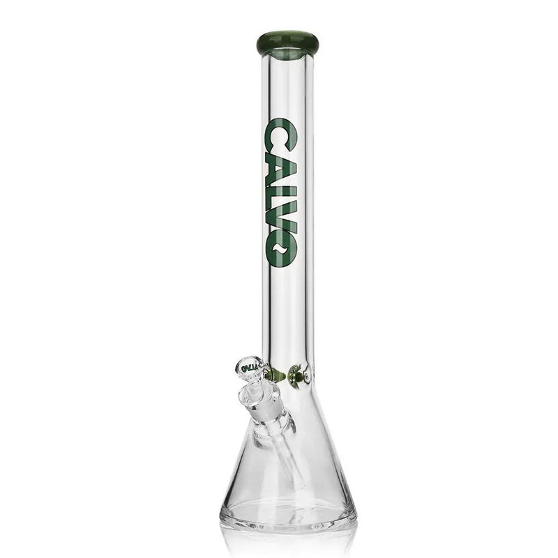 BEAKER 45CM 9MM PREMIUM GREEN CALVO GLASS