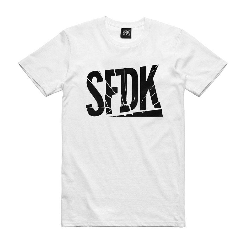 POLERA BLANCA LETRAS NEGRAS TALLA L 1UD SFDK