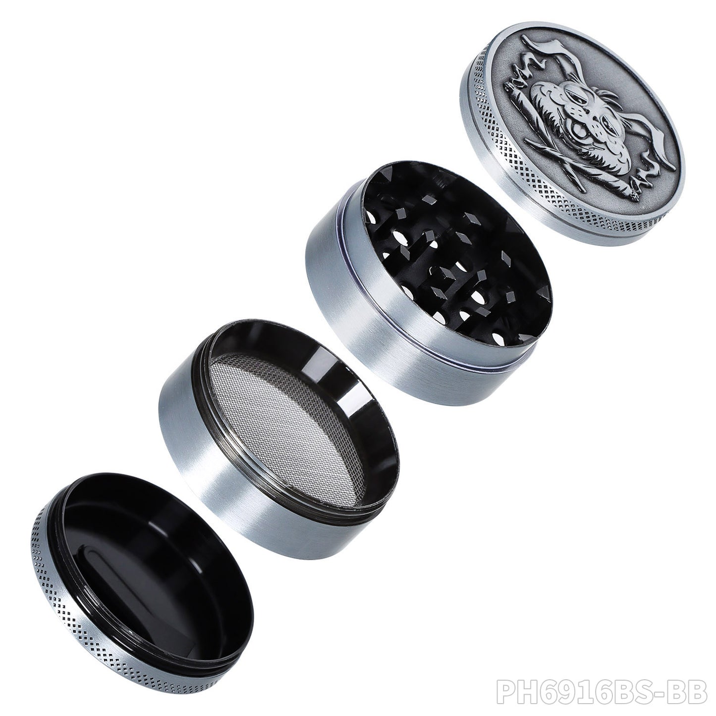 Grinder Gris (Baked Bunny) 50mm 4 piezas