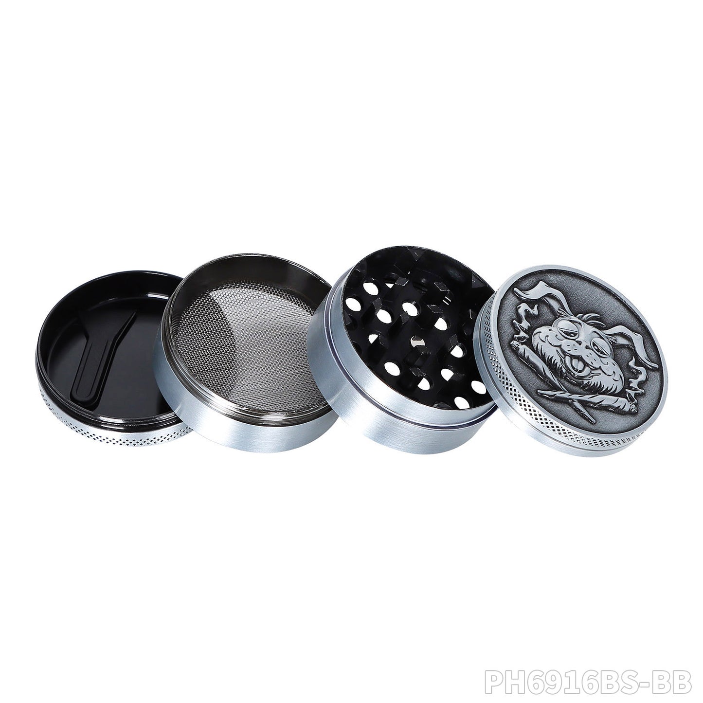 Grinder Gris (Baked Bunny) 50mm 4 piezas