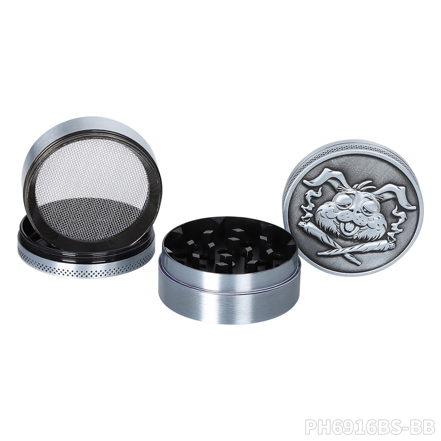 Grinder Gris (Baked Bunny) 50mm 4 piezas