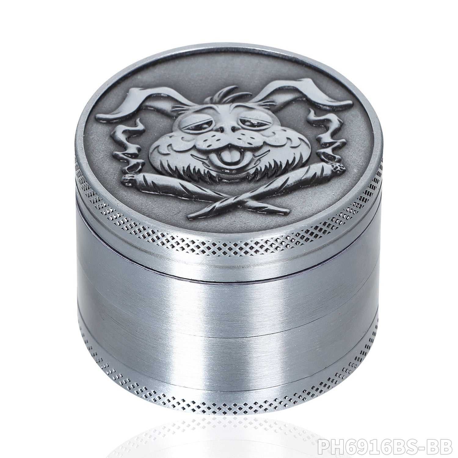 Grinder Gris (Baked Bunny) 50mm 4 piezas – Growshop Delaferia Chile