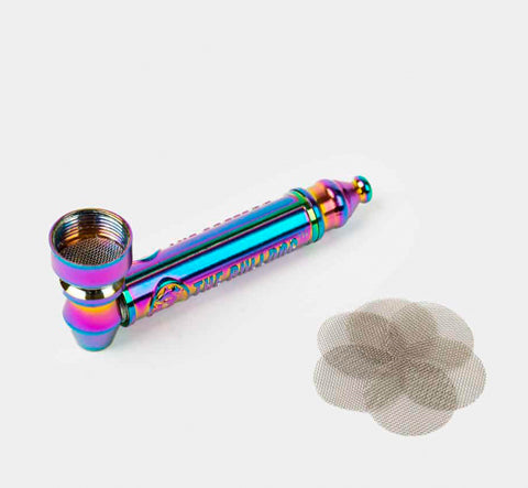 Pipa Metálica Bulldog tornasol 83mm con rejilla