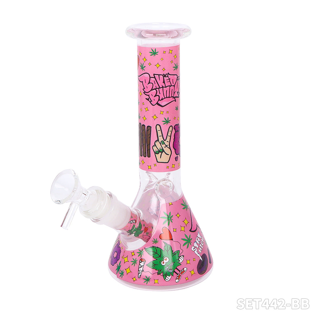 Kit Pink (Baked Bunny) bong + 7 accesorios