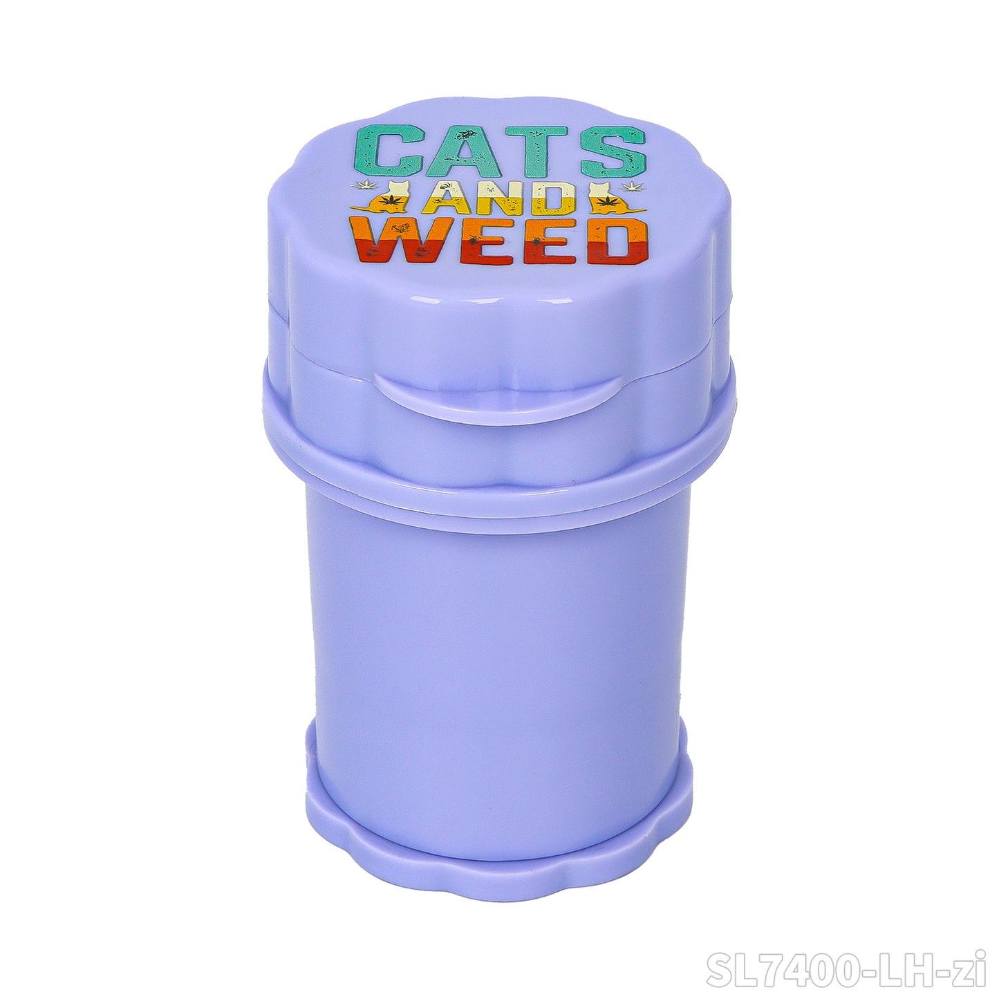 Grinder Plastico Purple (Lady Hornet) con contenedor