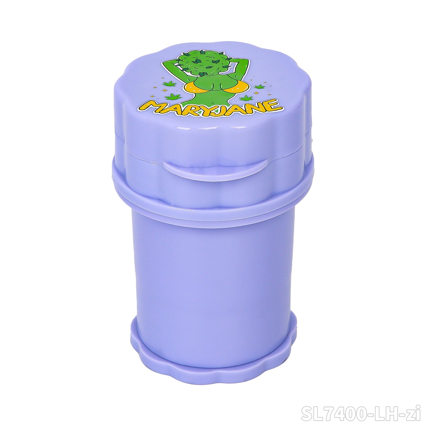 Grinder Plastico Purple (Lady Hornet) con contenedor