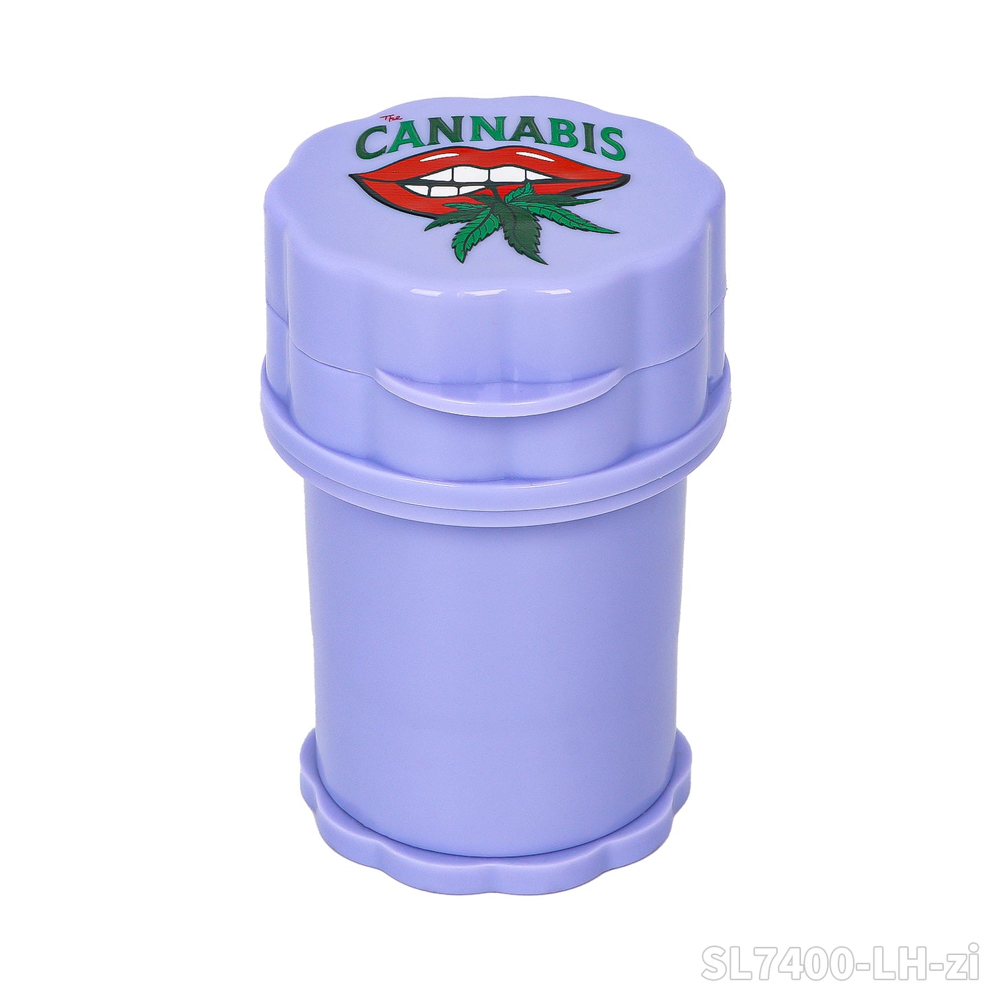 Grinder Plastico Purple (Lady Hornet) con contenedor