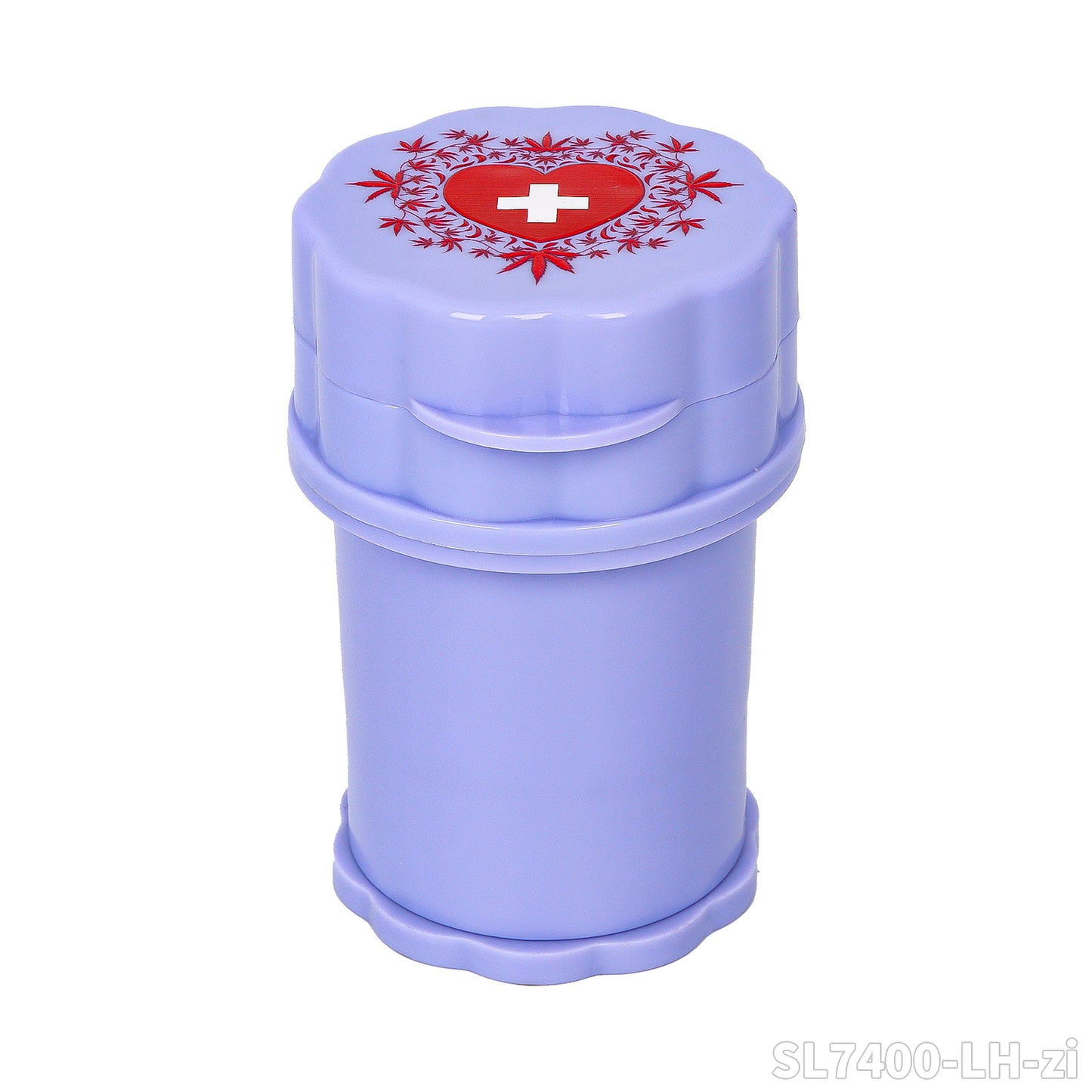 Grinder Plastico Purple (Lady Hornet) con contenedor