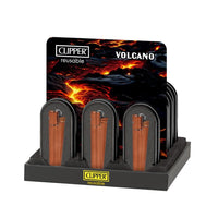 ENCENDEDORES CLIPPER METALICO VOLCANO 12UDS
