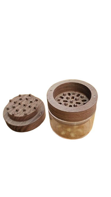 Grinder Gorila Madera Nogal con Contenedor