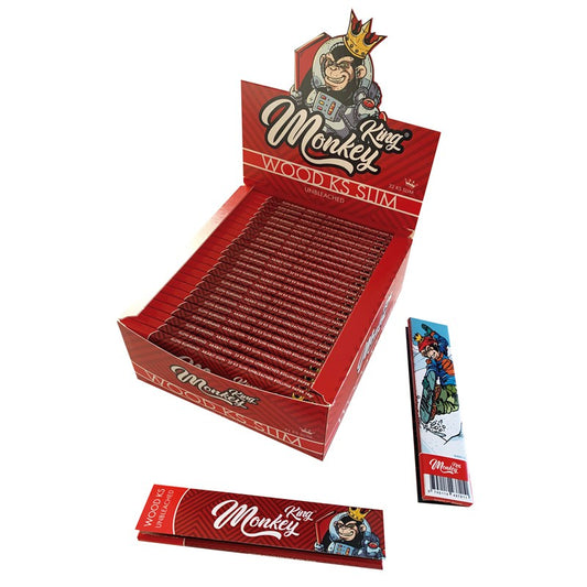 PAPEL KS SLIM UNBLEACHED 50UDS MONKEY KING