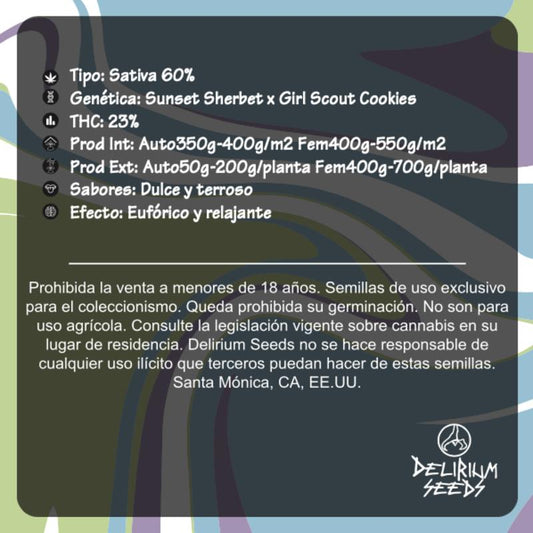 DELIRIUM SEEDS GELATO FRUITS 1UD