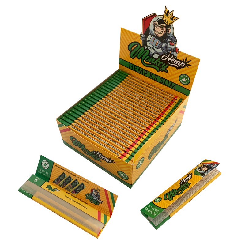 PAPEL KS SLIM HEMP 50UDS MONKEY KING