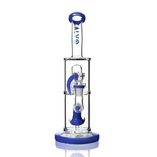 MONSTER WATERPIPE PURPLE BLUE 30CM CALVO GLASS