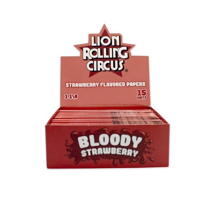 LRC PAPEL FLAVOUR 1 1/4 BLOODY STRAWBERRY 15UDS