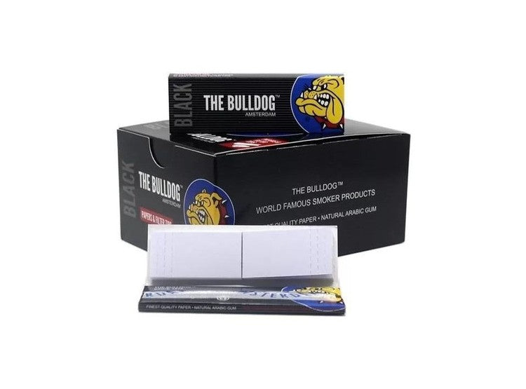 Papelillo Amsterdam Negro mas tips 1 1/4 Bulldog